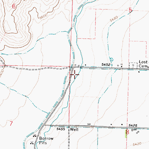 Topographic Map of Moore Canal, ID