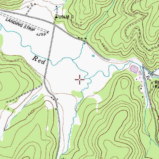 Topographic Map of Moose Butte Creek, ID