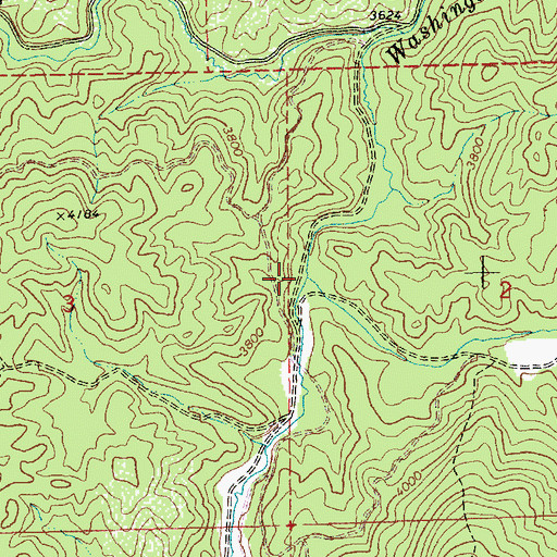 Topographic Map of Moose Creek, ID