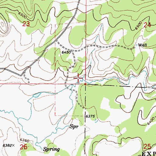 Topographic Map of Moose Creek, ID