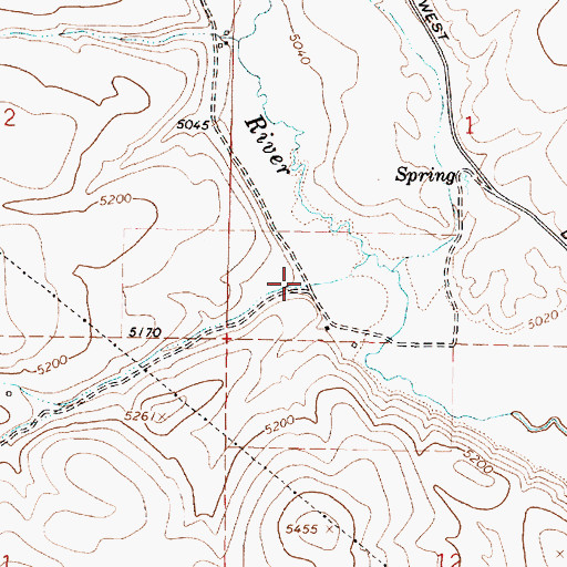 Topographic Map of Morgan Jones Canyon, ID