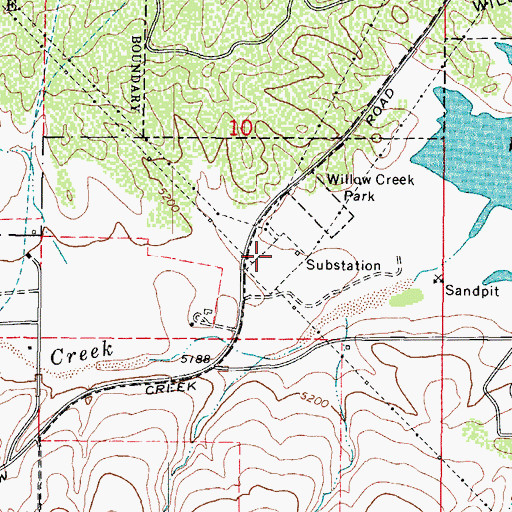 Topographic Map of Prescott Substation, AZ