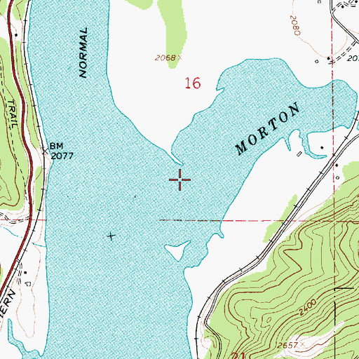 Topographic Map of Morton Slough, ID