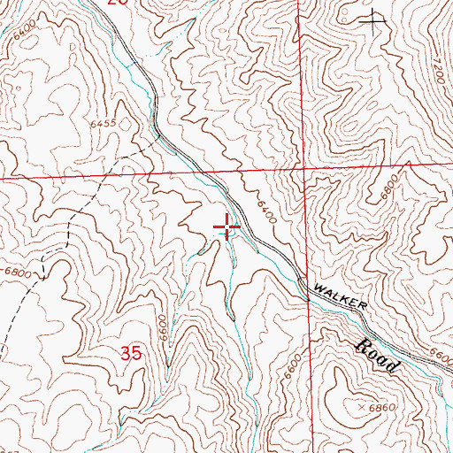 Topographic Map of Mosquito Creek, ID