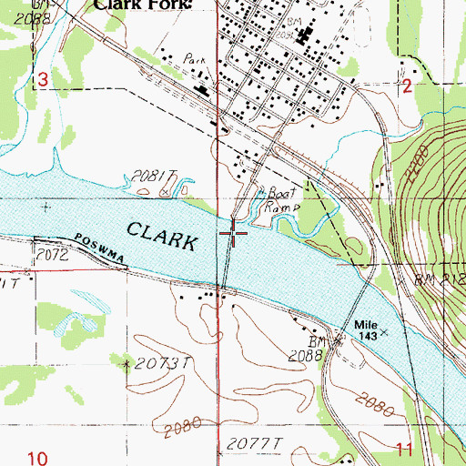 Topographic Map of Mosquito Creek, ID