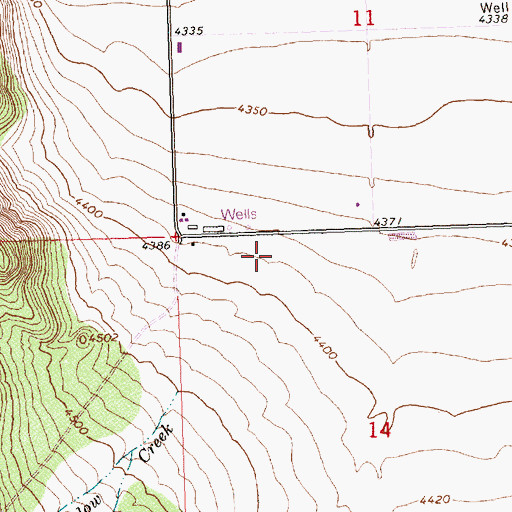 Topographic Map of Mountain Meadow Creek, ID