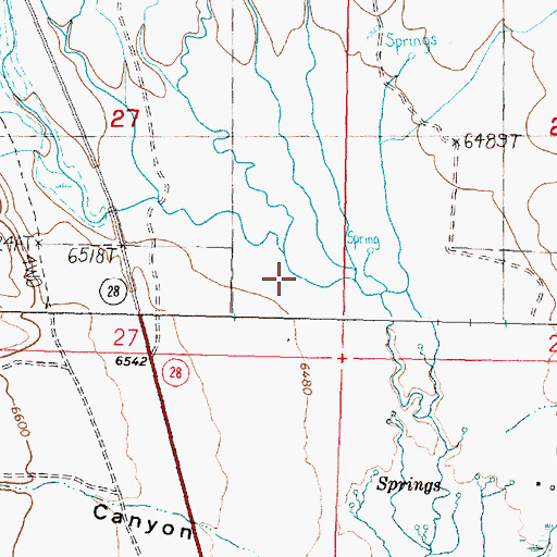 Topographic Map of Mud Creek, ID