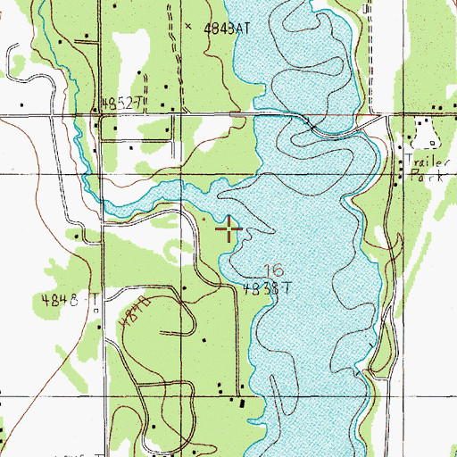 Topographic Map of Mud Creek, ID