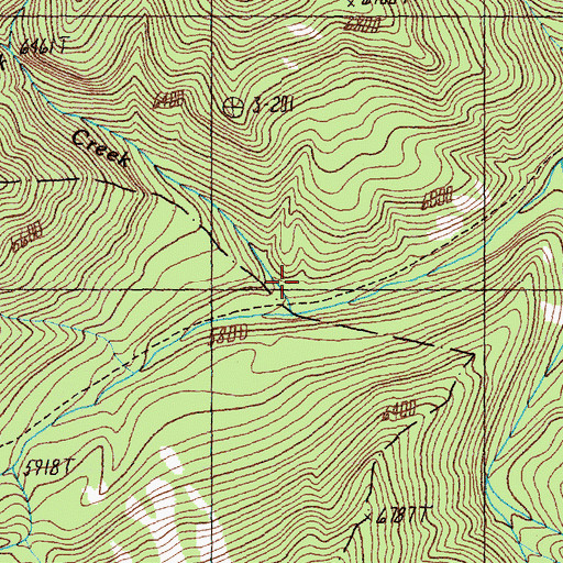 Topographic Map of Mud Lick Creek, ID