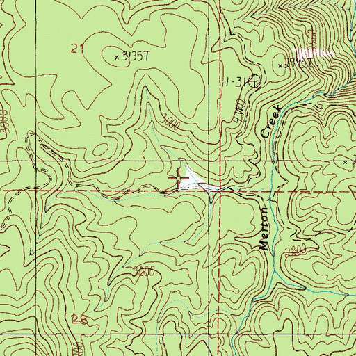 Topographic Map of Muellers Camp, ID