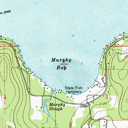 Topographic Map of Murphy Bay, ID