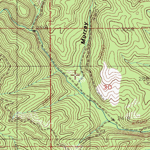 Topographic Map of Murray Draw, ID