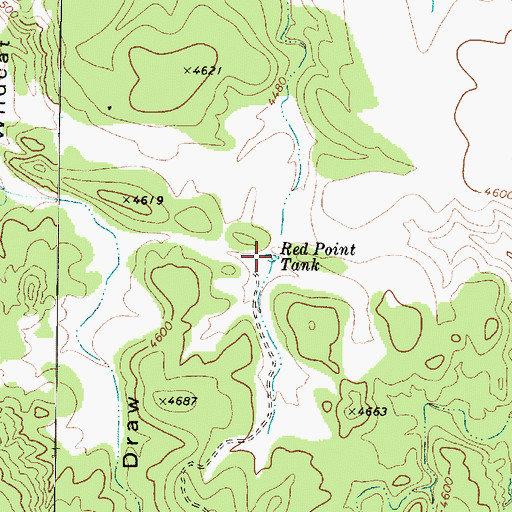 Topographic Map of Red Point Tank Dam, AZ