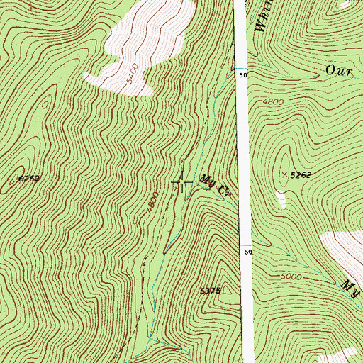 Topographic Map of My Creek, ID