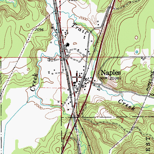 Topographic Map of Naples, ID