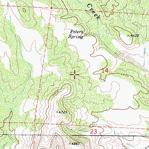 Topographic Map of Ridge Tank, AZ