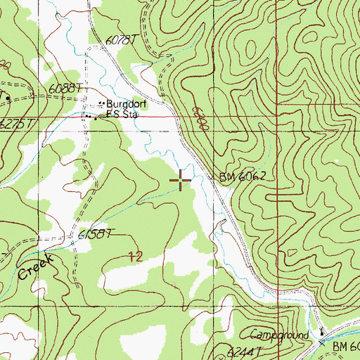 Topographic Map of Nethker Creek, ID