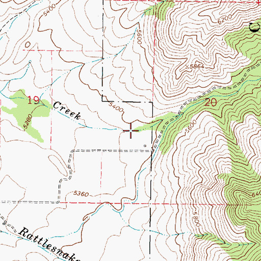 Topographic Map of New Canyon, ID