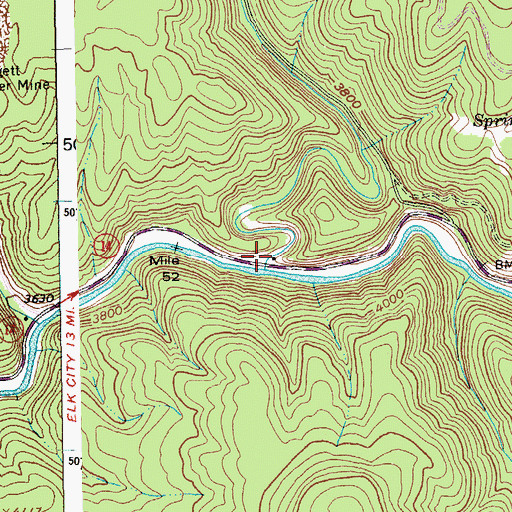 Topographic Map of Newsome Creek, ID