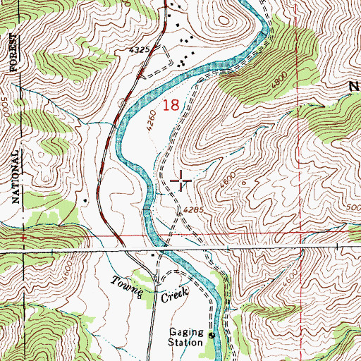 Topographic Map of Nichols Gulch, ID