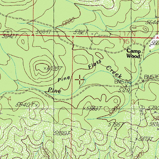 Topographic Map of Rock House Spring, AZ