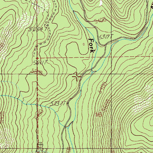 Topographic Map of No Business Canyon, ID