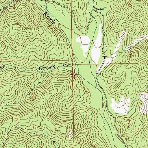 Topographic Map of No Name Creek, ID