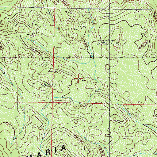 Topographic Map of Rock Spring, AZ