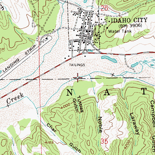 Topographic Map of Noble Gulch, ID