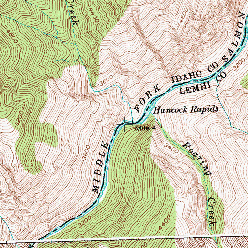 Topographic Map of Nolan Creek, ID