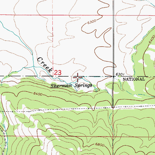 Topographic Map of Nordell Canyon, ID