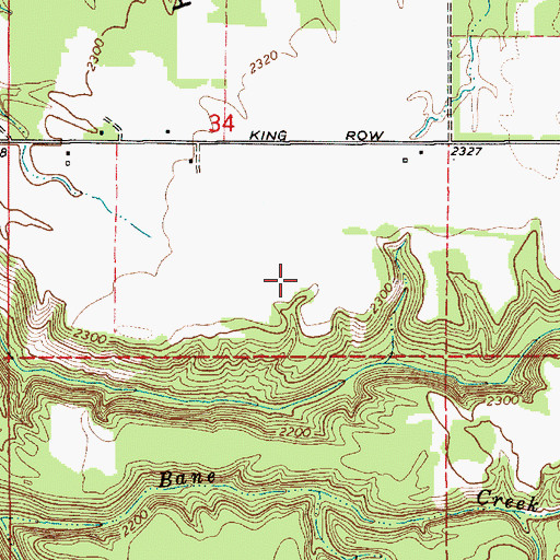 Topographic Map of North Bench, ID