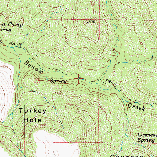 Topographic Map of Rosalie Mine Trail Number Eight, AZ