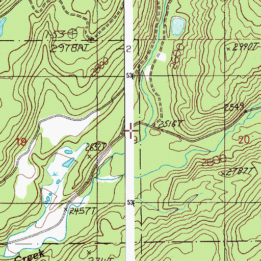Topographic Map of North Fork Grouse Creek, ID