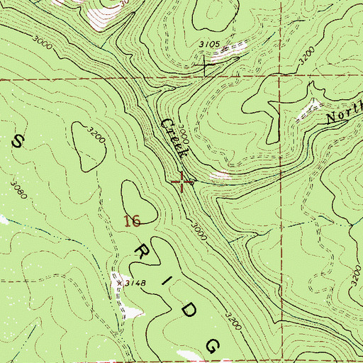 Topographic Map of North Fork Maggie Creek, ID