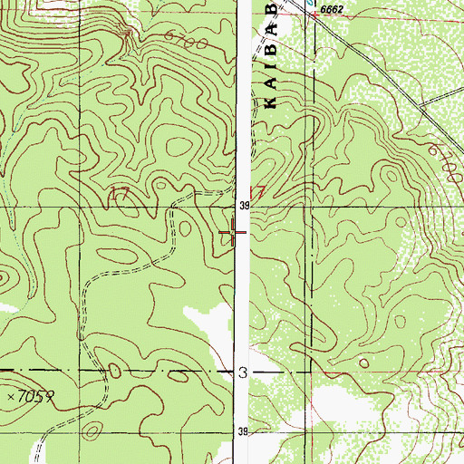Topographic Map of Salt Mine Substation, AZ