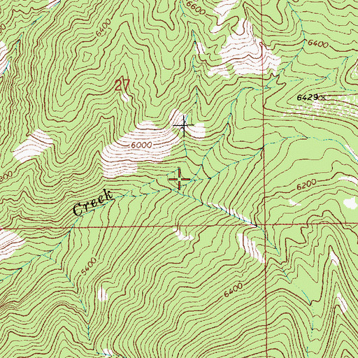 Topographic Map of North Fork Sheep Creek, ID
