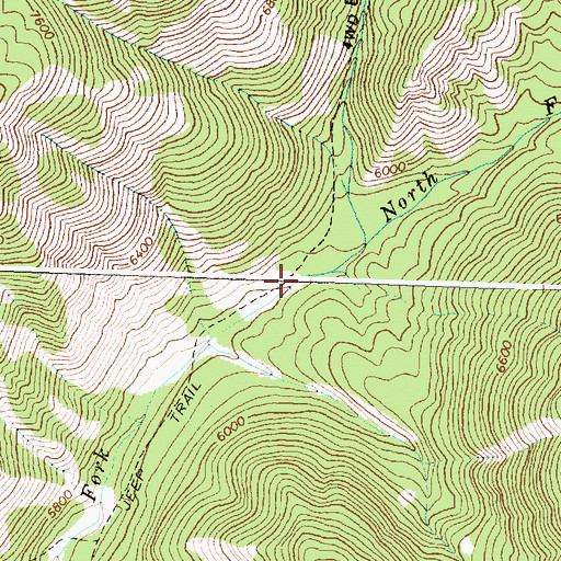 Topographic Map of North Fork Sheep Creek, ID