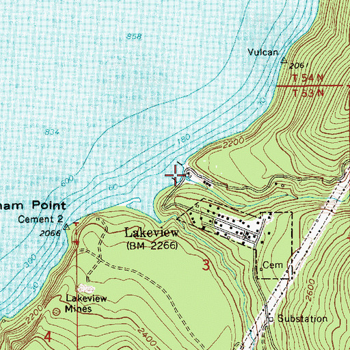 Topographic Map of North Gold Creek, ID