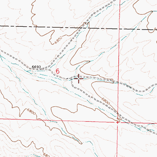 Topographic Map of O'Brien Gulch, ID