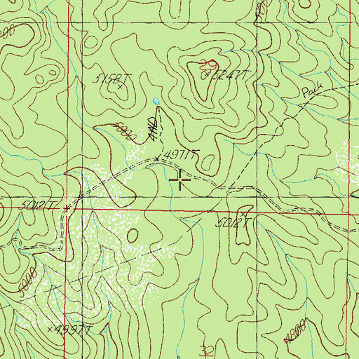 Topographic Map of Section Twenty Nine Tank, AZ