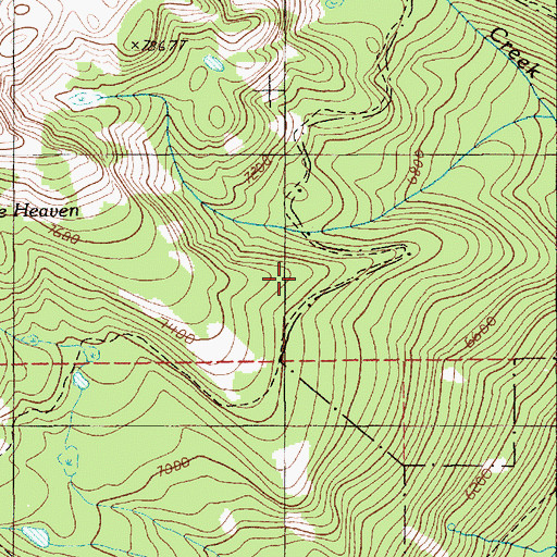 Topographic Map of Old Boise Trail, ID