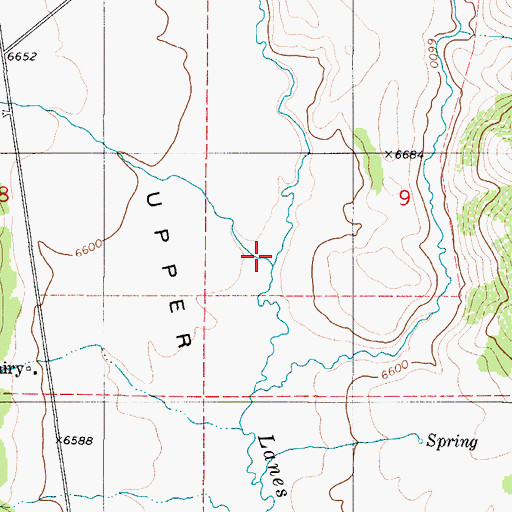 Topographic Map of Olsen Creek, ID