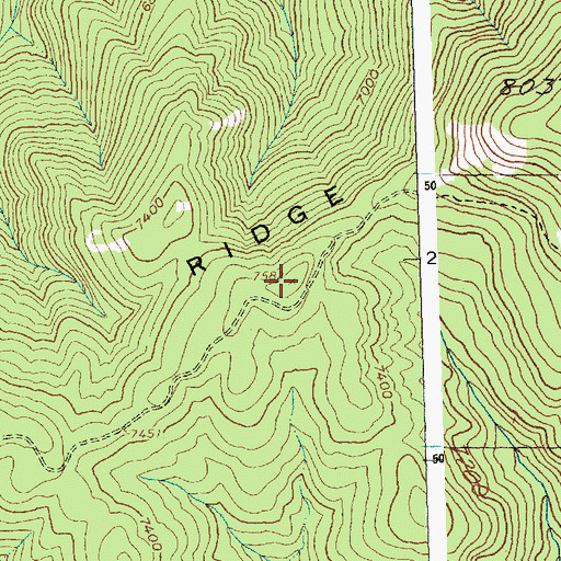 Topographic Map of Oreana Ridge, ID