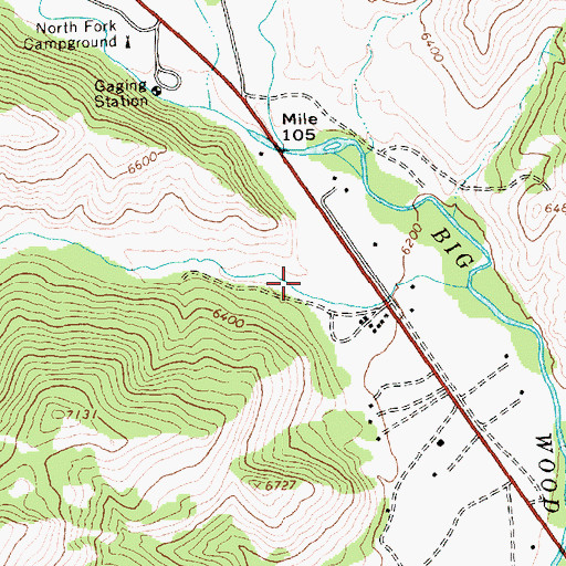Topographic Map of Oregon Gulch, ID