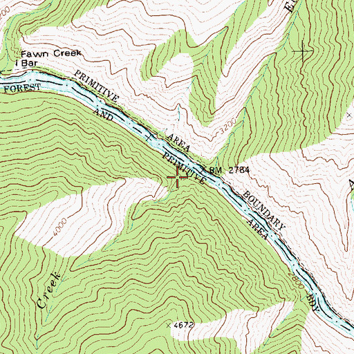 Topographic Map of Otter Creek, ID