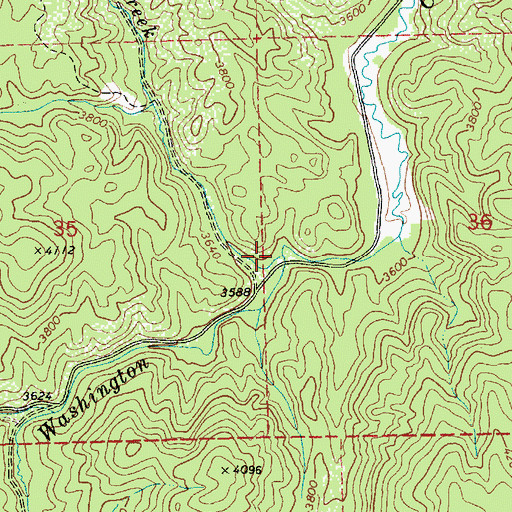 Topographic Map of Otter Creek, ID