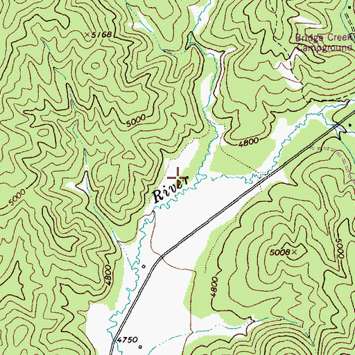 Topographic Map of Otterson Creek, ID