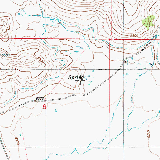 Topographic Map of Outlet Valley, ID