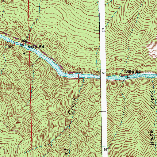 Topographic Map of Owl Creek, ID